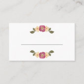 プレスエレガントワイルドフラワーズボホ庭園の結婚式 プレイスカード (正面)