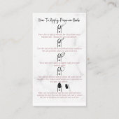 プレスオン命令を適用する爪、 ネイルの方法  名刺 (正面)