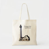 プレスクアイルライトハウスカットアウトトートバッグ トートバッグ (正面)