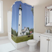 プレスクアイルライトハウスシャワーカーテン シャワーカーテン (インサイチュ)