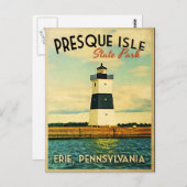 プレスクアイルライトハウス ポストカード (正面/裏面)
