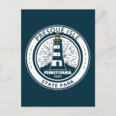 プレスクアイル州パークペンシルバニアバッジ ポストカード (正面)