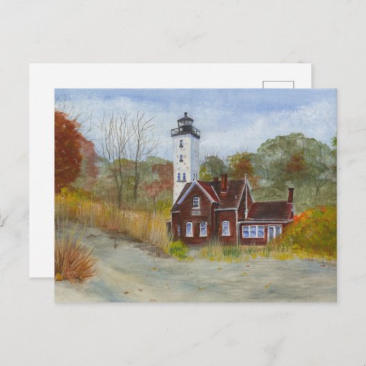 プレスクアイル州パークライトハウス…エリー， PA ポストカード (正面/裏面)