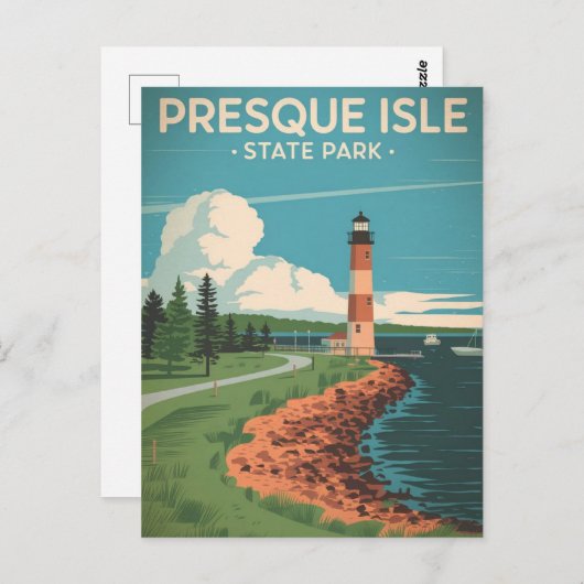 プレスクアイル州パーク ポストカード (正面/裏面)