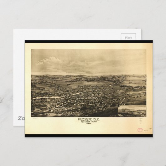 プレスクアイル アローストック郡 メイン州 (1894) ポストカード (正面/裏面)