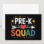 プレスクールに戻る 初日のプレスクール 幼稚園 招待状 (正面/裏面)