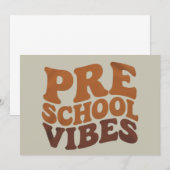 プレスクールに戻ろう！ 初日のGroovyなプリスクール 招待状 (正面/裏面)