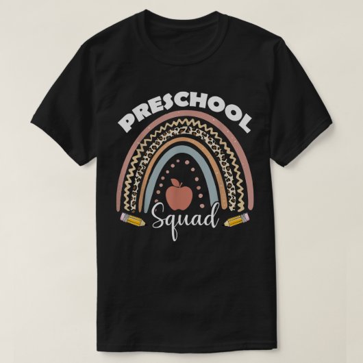 プレスクール分隊レオパドレインボー先生学生  Tシャツ (デザイン正面)