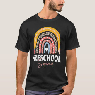 プレスクール虹ガールズボーイズ先生チームプレスクール Tシャツ