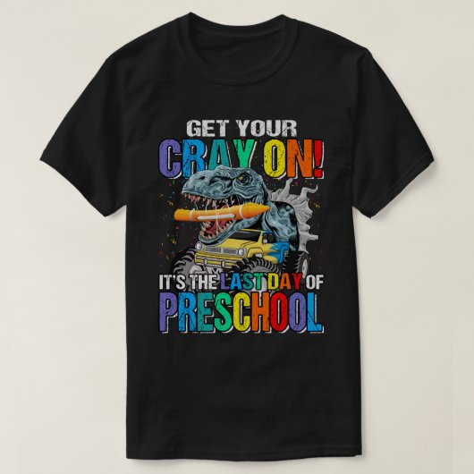 プレスクールDiの最終日にCrayを取得 Tシャツ (デザイン正面)