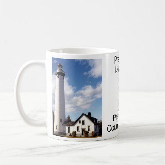 プレスク島灯台のマグカップ コーヒーマグカップ (左)