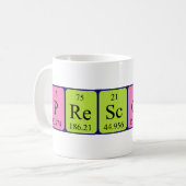 プレスコットの周期表の名前のマグ コーヒーマグカップ (正面左)