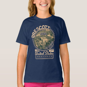 プレスコットアリゾナ – PRESCOTT COURTHOUSE SQUARE Tシャツ