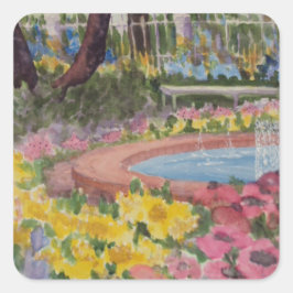 プレスコットパークガーデンポピーズポーツマスNH スクエアシール