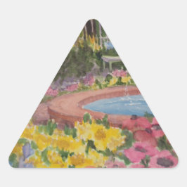 プレスコットパークガーデンポピーズポーツマスNH 三角形シール