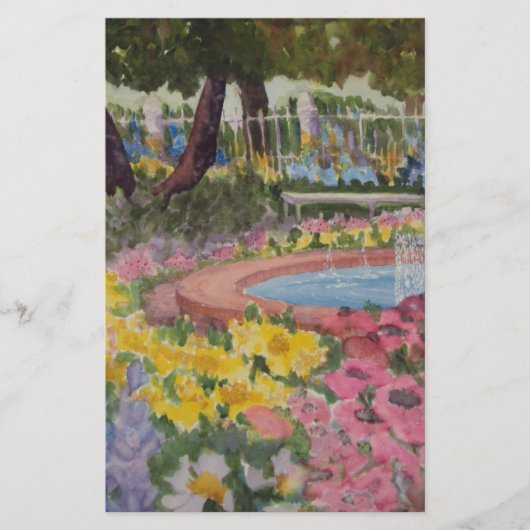 プレスコットパークガーデンポピーズポーツマスNH 便箋 (正面)