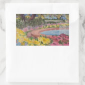 プレスコットパークガーデンポピーズポーツマスNH 長方形シール (バッグ)