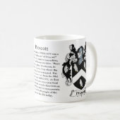 プレスコット家族の紋章付き外衣 コーヒーマグカップ (正面右)