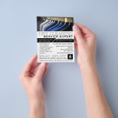 プレススーツ、ドライクリーナー、クリーニ広告ングズ チラシ (手)