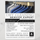 プレススーツ、ドライクリーナー、クリーニ広告ングズ チラシ (正面)
