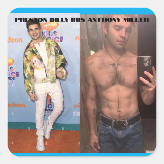 プレストンビリーアイリスアンソニーミラーステッカー スクエアシール