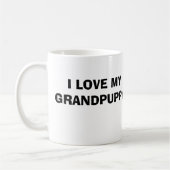 プレストン、私は私のGRANDPUPPYを愛します! コーヒーマグカップ (左)