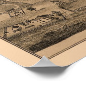 プレストン， MNパノラママップ – 1874 ポスター (角)