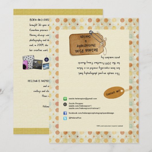 プレスバッグカード (正面/裏面)