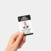 プレスパスジャーナリストのロゴIDカードのパーソナライズ バッジ (手持ち)