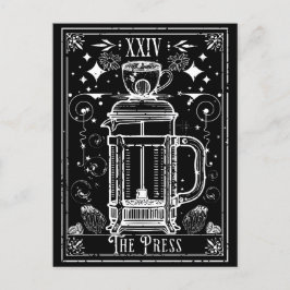 プレスフランスのコーヒータロットカード ポストカード