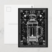 プレスフランスのコーヒータロットカード ポストカード (正面/裏面)