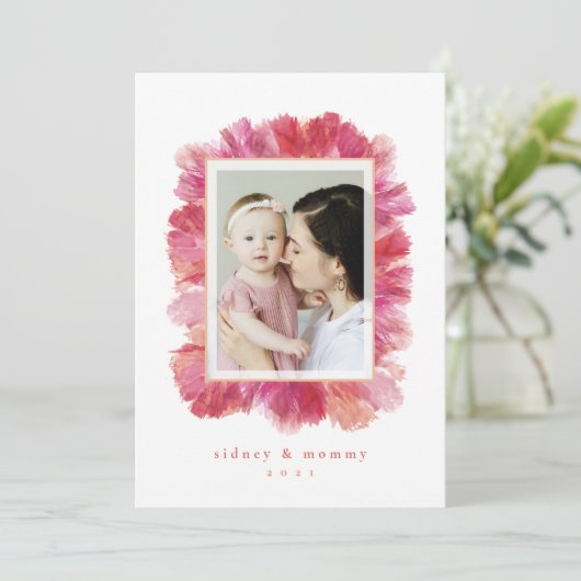 プレスフローラフレームフラットマザーズデイカード シーズンカード (スタンド正面)