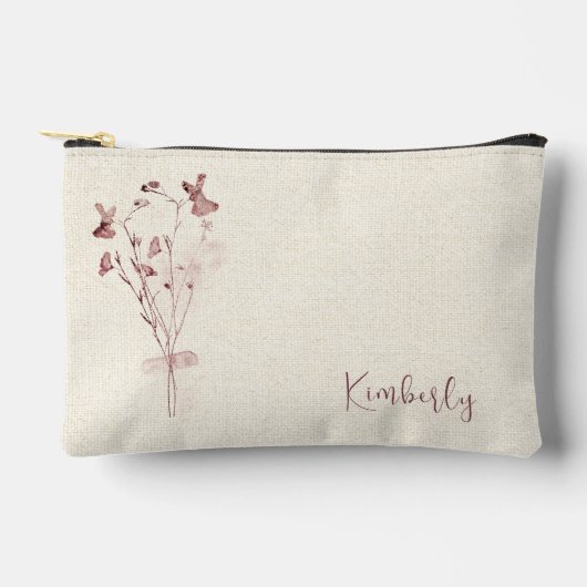 プレスフローラブーケ化粧品用アクセサリーパウチ アクセサリーポーチ (正面)