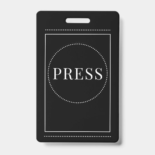 プレスブラックバッジ バッジ (正面)
