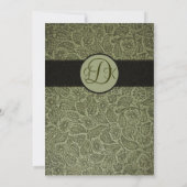 プレスレザー結婚式招待状 招待状 (裏面)