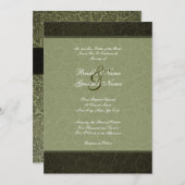 プレスレザー結婚式招待状 招待状 (正面/裏面)