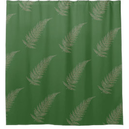 プレス植物性シダの葉 – ミックスとマッチカラー シャワーカーテン