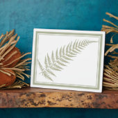 プレス植物性シダの葉 – ミックスとマッチカラー フォトプラーク (側面)
