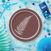 プレス植物性シダの葉 – ミックスとマッチカラー ペーパープレート (パーティー)