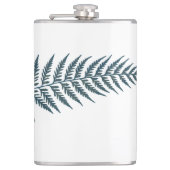 プレス植物性シダの葉 – ミックス&マッチカラー フラスク (正面)