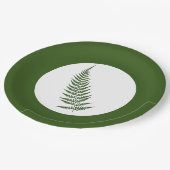 プレス植物性シダの葉 – ミックス&マッチカラー  ペーパープレート (アングル)