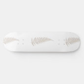 プレス植物性シダの葉 – 任意の色を選択 スケートボード (横)