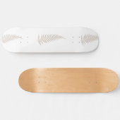 プレス植物性シダの葉 – 任意の色を選択 スケートボード (横)