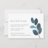 プレス植物性披露宴カード |ウルトラマリン 招待状 (正面)