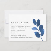 プレス植物性披露宴カード | Indigo 招待状 (正面)