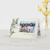 プレス・ワイルドフラワーズHがマザーズ・デイ・カードを折りたたむ カード (黄色い花)