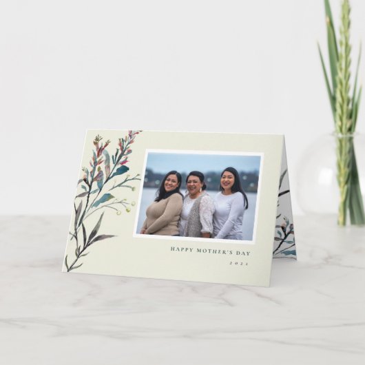 プレス・ワイルドフラワーズHがマザーズ・デイ・カードを折りたたむ カード (正面)