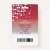 プレスID写真ID バッジ (裏面)