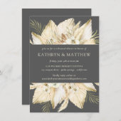 プレズパンパ結婚スグラスボホリハーサルディナー 招待状 (正面/裏面)