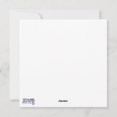 プレゼンスインスパイアのハートフローラかわいらし青 シーズンカード (裏面)